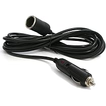 Amazon | シガーソケット延長ケーブル 長さ5m 電源容量120W LED